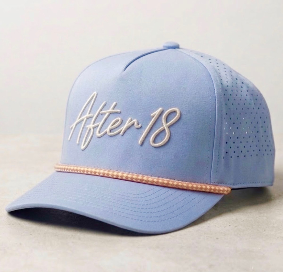 After 18 Rope Hat in Slate — front